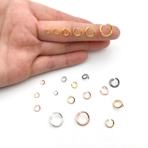 15g 4/5/6/7/8/10mm Metal jumprings Jumpring Split Jump Rings Connectors Rings round Jumprings For Diy Jewelry Finding Making