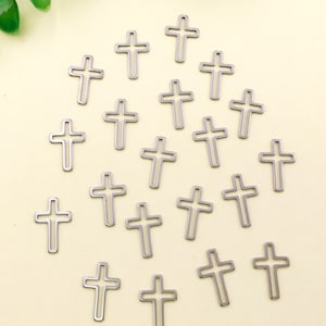 10/15/20pcs stainless steel cross Charms Cross Pendant For DIY Necklace bracelet Jewelry Making Craft Accessory 10x16mm