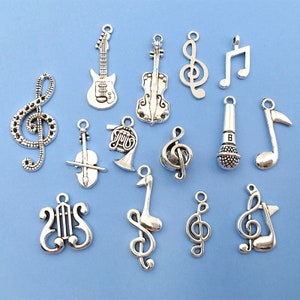 10/20/30PCS Muziek charmes Muzieknoot charmes antiek zilver toon Solsleutel Charms - Muziek Charme - Solsleutel Hanger - Loodvrij