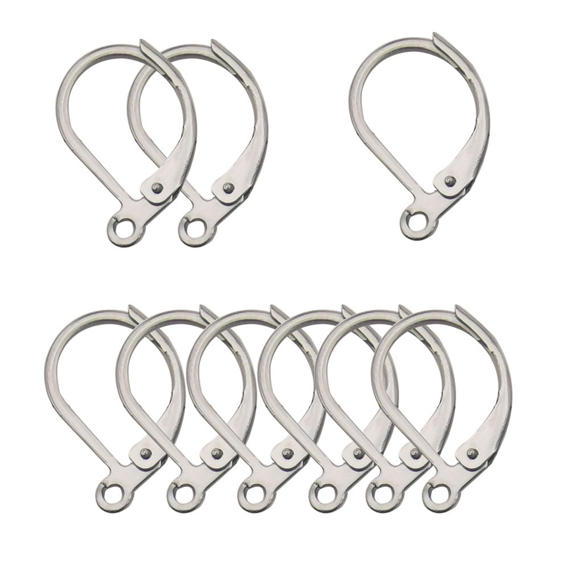 Wholesale DICOSMETIC 50Pcs 5 Style Stainless Steel Interchangeable  Leverback Earring Findings French Hook Ear Wire with Open Loop Hypoallergenic  Earring Hooks for DIY Jewelry Making Craft 