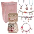 Children's bracelet diy handmade jewelry，crystal DIY Charm exquisite gift box set bracelet Girls，Necklace Jewelry Making Supplies