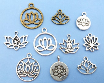 Ciondoli a forma di fiore placcati argento antico (11 x 6 mm) G21117 - Italia Ciondoli a forma di fiore placcati argento antico (11 x 6 mm) G21117 - Italia