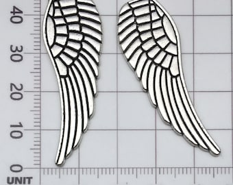 8個の天使の羽チャーム アンティークシルバートーン AW76 - Etsy 日本