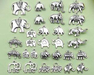 10 Ciondoli Elefante In Acciaio Inox 304 Per Gioielli Fai Da Te – Forma Di Animale Selvatico, 10.7x13.9mm Con Foro 1.5mm, Ideali Per Bracciali E Collane
