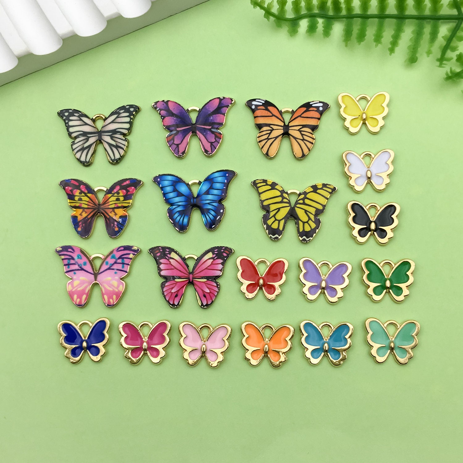 50 Pezzi Spille A Farfalla Dorate - Ricambi Per Gioielli E Accessori - Foto 9