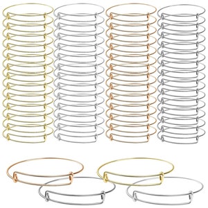 5 Farben-Mix 70 mm Blank Brange für Armbänder Halskette Ohrring Schmuck machen Eisen Armband