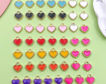 SUPERFINDINGS 50 stuks 5 geëmailleerde legering hangers