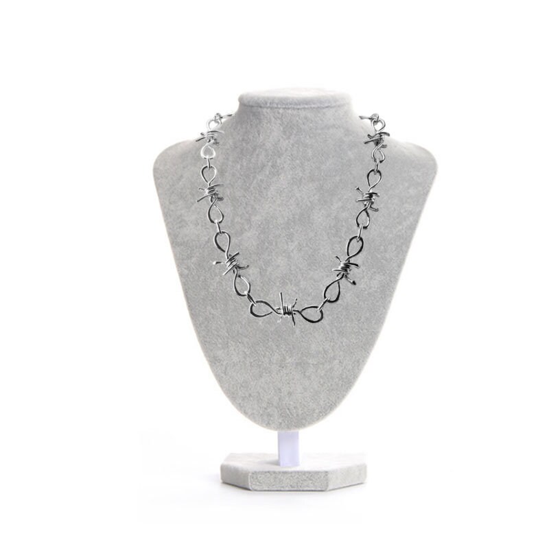 5/10/15PCS Small Thorn Charms Barbed Wire Chain Choker