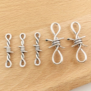 5/10/15 pièces petites épines chaîne en fil de fer barbelé tour de cou fait main collier gothique en métal fer en acier inoxydable Cosplay fil de fer barbelé collier ras du cou