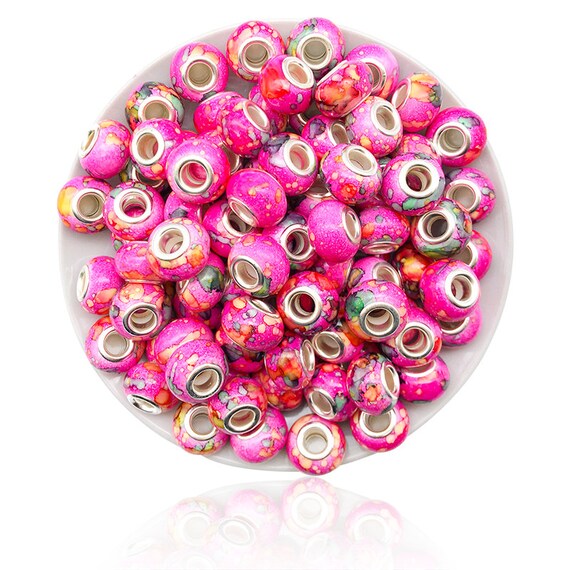 50 Stück Acrylperlen 16 Mm Mit 2 Mm Loch – Mehrfarbig Für Schmuckherstellung | Ideal Für Armbänder, Halsketten & DIY