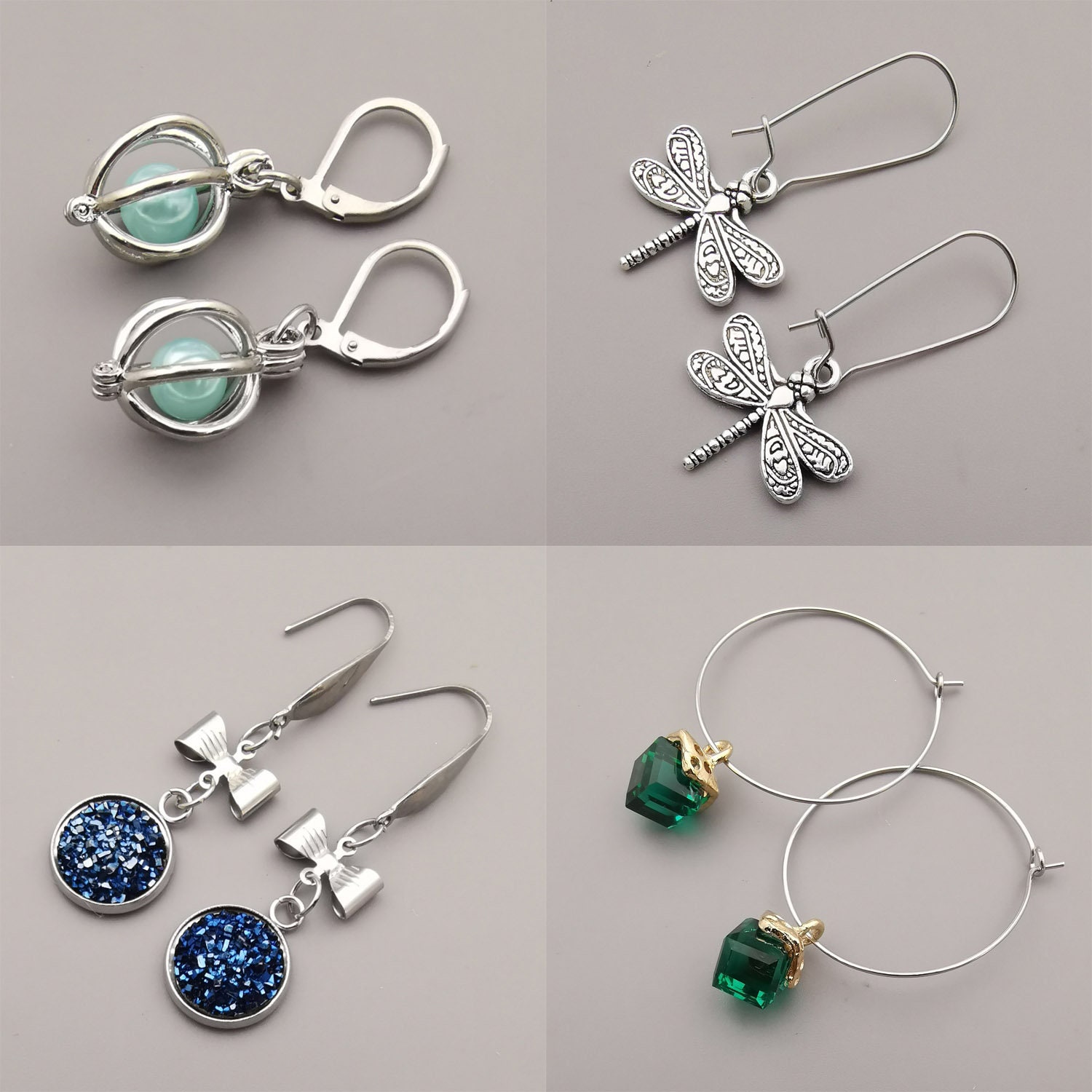 Aylifu 100 Pieces Bronze Leverback Earring Hooks Brass French Ear Wire Hooks with Loop Dangle Earring Findings for Women Girls DIY Jewelry Making