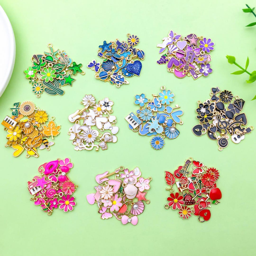 Mix 20/200pcs 10 Color Bulk Wholesale Assorted Multicolor Gold