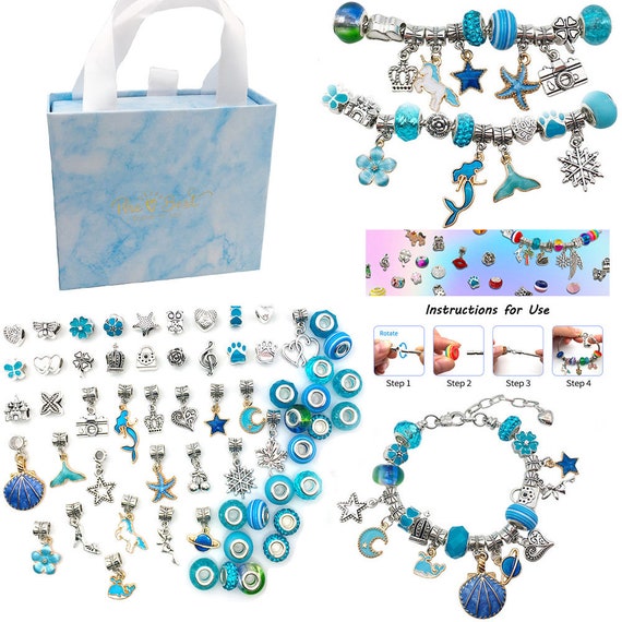 1 Set Charm Bracelet Making Kit DIY Charm Bracelet Making Kit, Jewelry  Making Supplies Jewelry Gift Set 