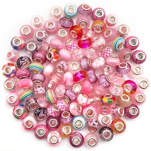 10/20/30 Stück Acryl Bunte große Loch Perlen Lose Perlen European Spacer Perlen für DIY Armbänder Halsketten Schmuck Herstellung Zubehör