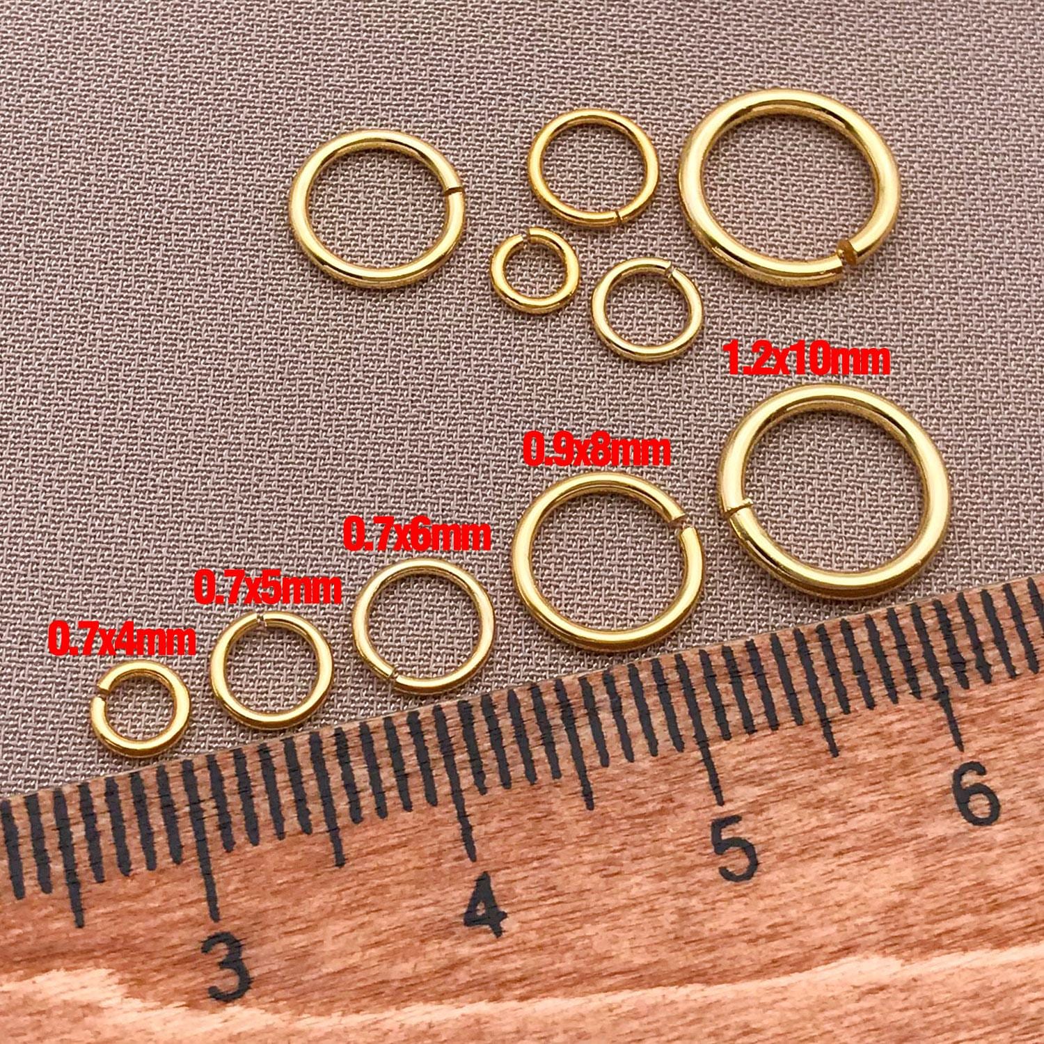 Arricraft 600 Anelli Di Congiunzione Ovali Aperti - Placcati Oro 18K - 6 Dimensioni In Acciaio Inox 304 Per Gioielli Fai Da Te