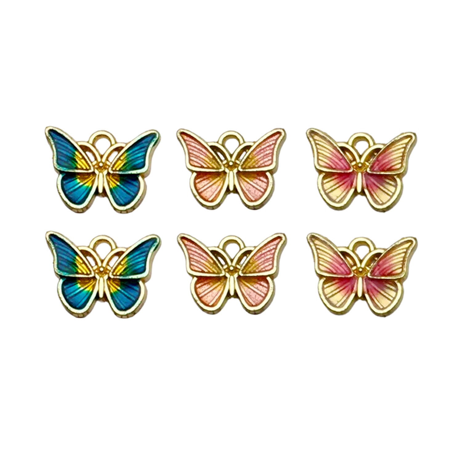 80 pièces breloques insectes papillon libellule abeille pour la fabrication de bijoux résultats d'artisanat accessoire pour collier à monter soi-même bracelet fournitures d'artisanat - France