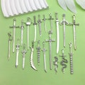 10/20pcs bulk Antique Silver sword Charms pendant for DIY Bracelets Earrings Necklaces jewelry making Accessory