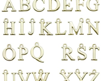 10/26pcs Alphabet Initial Letter Pendant Letter Charms For DIY Bracelet Necklace Keychain Jewelry Making