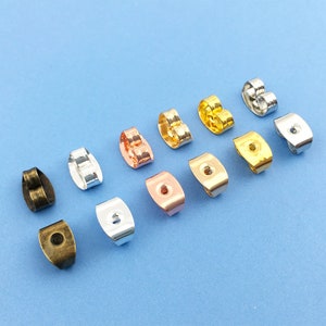 100/200/300PCS Butterfly earplugs Earring Backs, Earring Stoppers, Butterfly Earring Backs, Clutch Earring Backs, Jewelry Findings