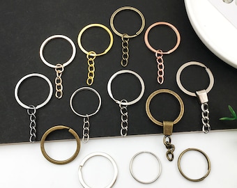 200PCS Key Rings, Split Bulk Keyrings for Keychain and Crafts (25mm) (Rose  Gold)