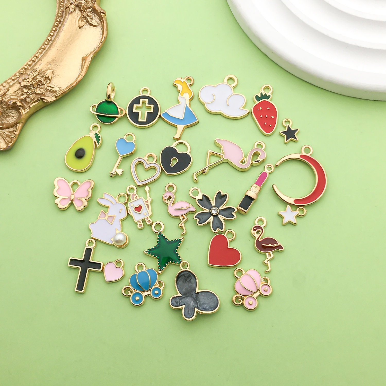 Api Decorazioni Ciondoli Ape Smaltati 40 Pezzi - Per Gioielli Fai Da Te, Bracciali E Collane Vasetti Miele Bomboniere - Foto 2