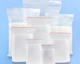 50/100/150 pièces 9 tailles de sacs en plastique auto-obturants au choix, sacs en plastique transparents transparents en cellophane auto-scellants, biscuits, bonbons,