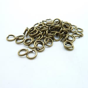 About 450pcs 5mm Antique Bronze Jump Ring ---30g