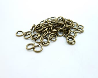 About 450pcs 5mm Antique Bronze Jump Ring ---30g