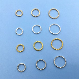20/40/60PCS8/10/12mm Circle Charms Round charmsHollow Circle Pendant-ShinyCircle Pendant Simple Discovery-Geometric Pendant-Jewelry Supplies