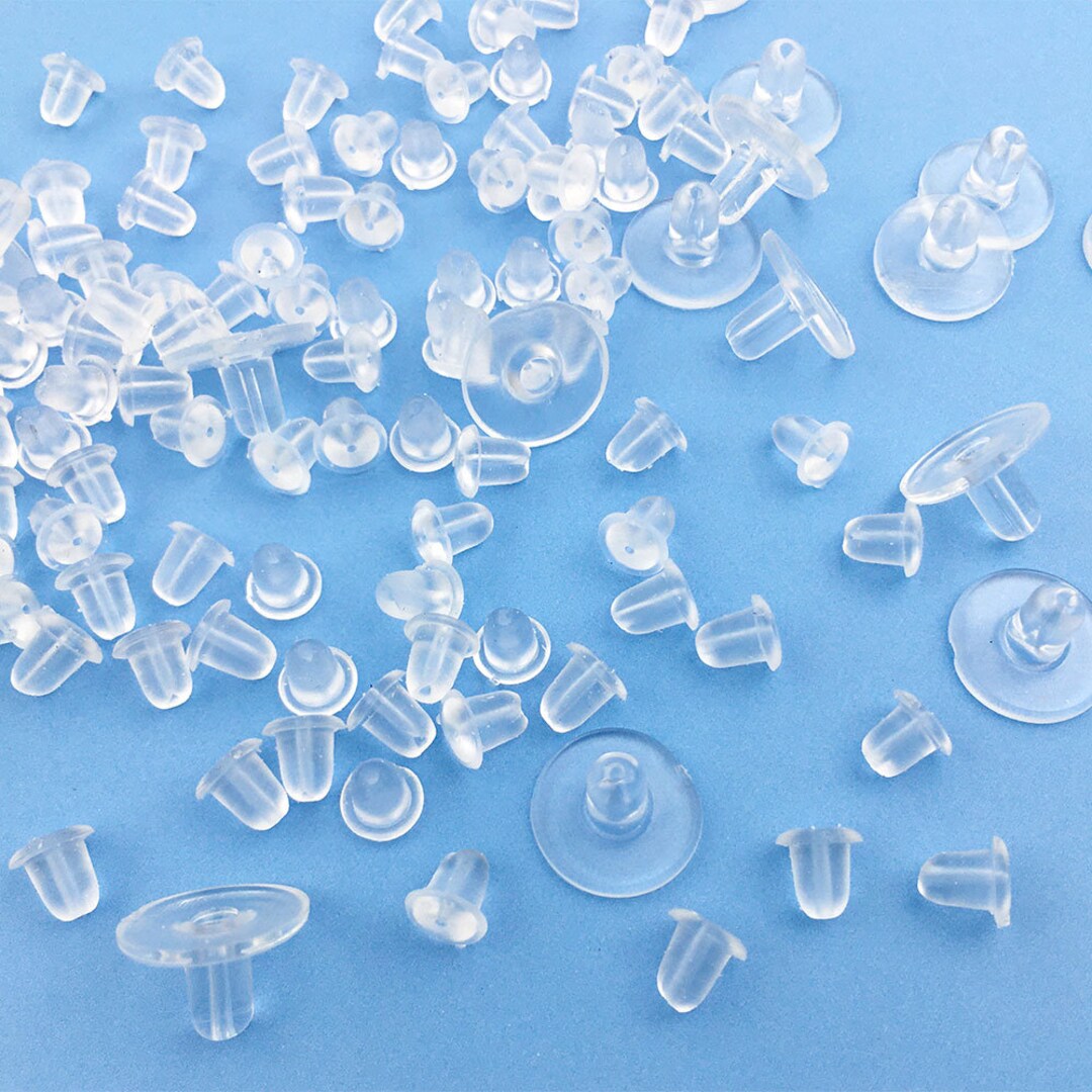 100/200/300PCS Ear Plug Earplugs Charm Silicone Rubber Soft Clear Small
