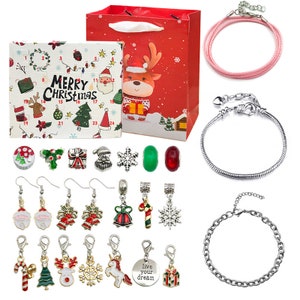 122PCS Set Charm Bracelet DIY Set Charm Bracelet Making Kit, for Girl  Children DIY Bracelet Jewelry Making Christmas Gift 