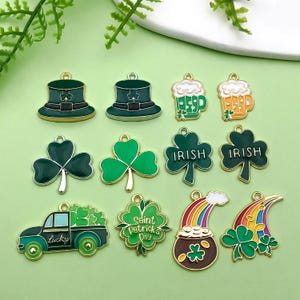 FASHEWELRY St. Patrick's Day Perlen Aus Polymer-Ton - 200 Stück Für DIY-Schmuck
