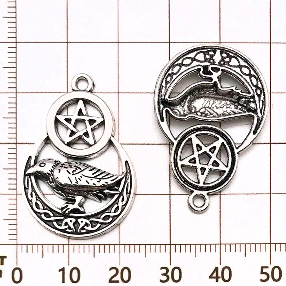 76 Ciondoli Vintage A Forma Di Stella, Luna E Sole In Lega Metallica - Colori Bronzo E Argento - Per Creazione Gioielli Fai Da Te, Collane, Bracciali, Orecchini