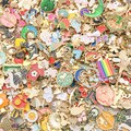 20/30/50/100pcs Fashion Enamel Randomly mixed bulk alloy charm small pendant DIY Bracelet Earrings Jewelry Making Accessories Craft Supplies