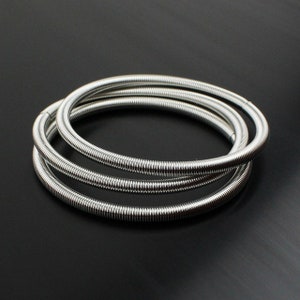 1/2/3pcs Beaded Stretchable Metal Spring Bracelet Unisex Charm Diy Spiral Telescopic Bracelet Elastic Non-Slip Bracelet Craft