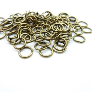 About 350pcs 7mm Antique Bronze Jump Ring --30g