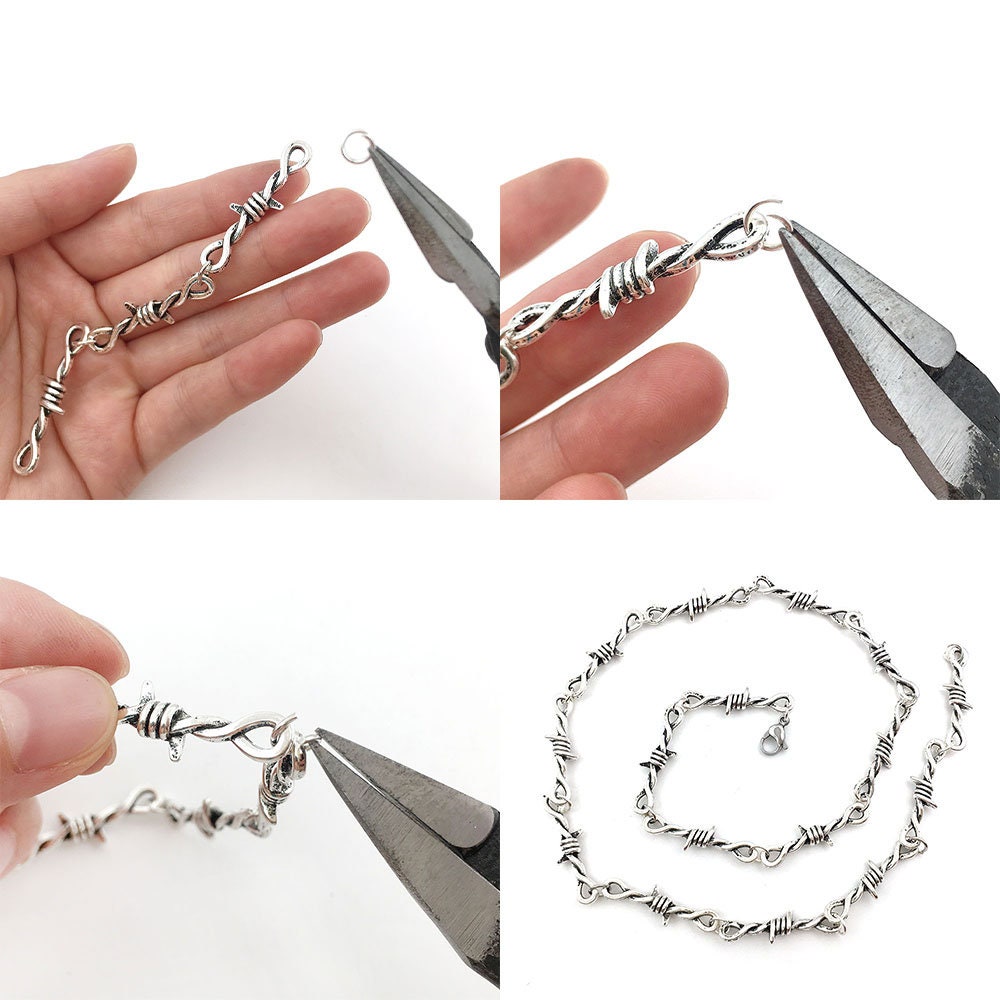 ネックレス・チョーカー HATCHINGROOM Thorn Necklace 5FT1811 HELLOICE Iced Out Crown of Thorns with Cross Medallion