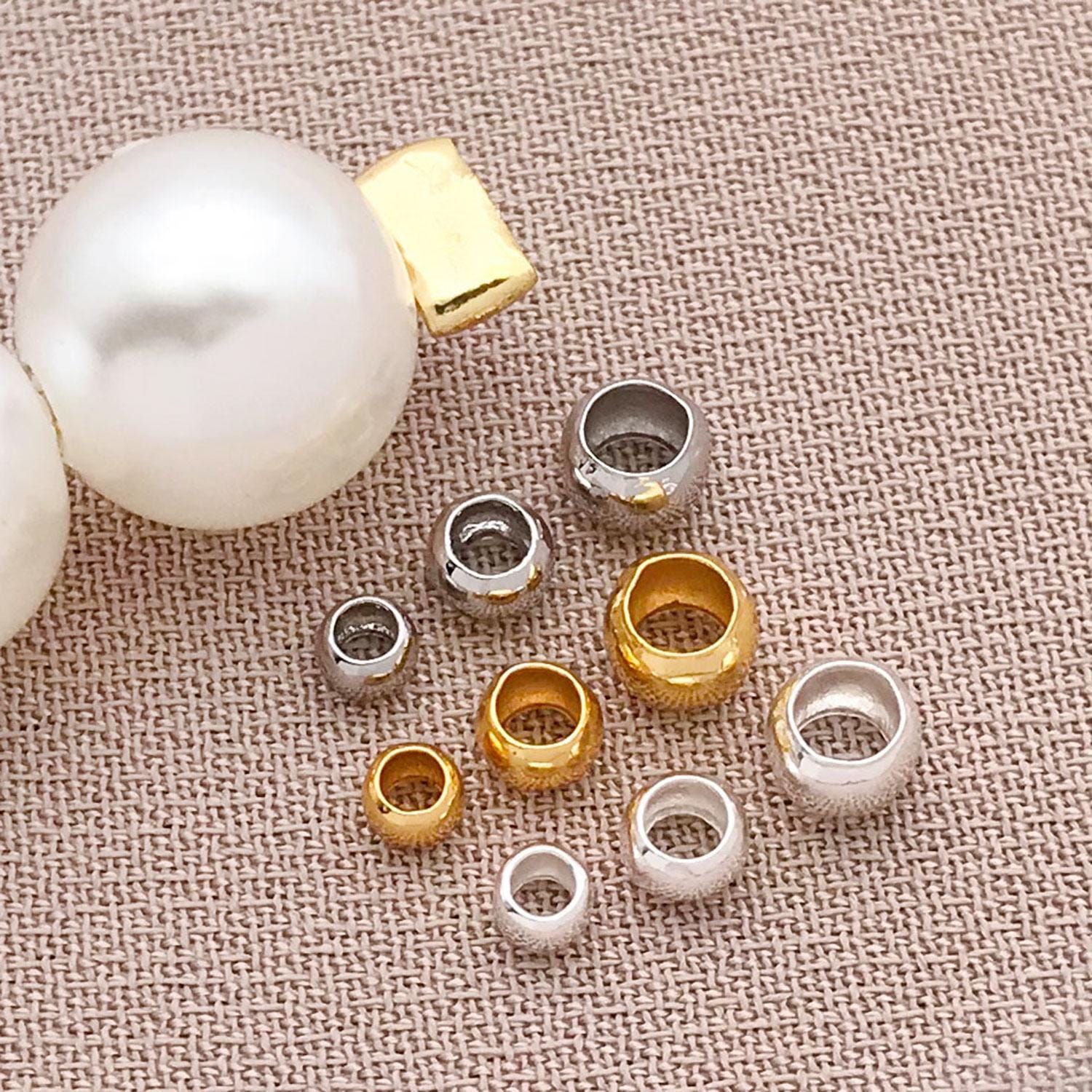 knijpkralen verberger zilver 5 mm - benodigdheden