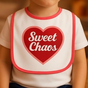 Bib, Funny Baby Bib, Baby Gift, Sweet Chaos, Sarcastic Parents, Baby Shower Gift