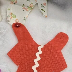 Vintage Handmade Flatsy Patsy Style Cloth Doll & Clothes Lot Retro image 3
