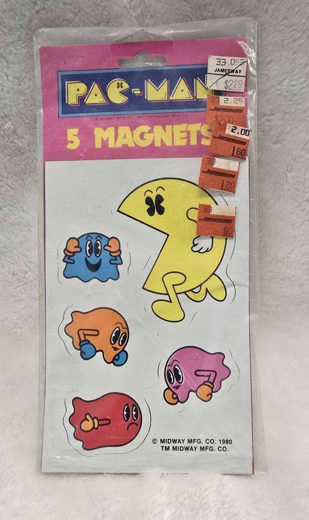 Magnet Pacman Pac-man Magnet Set 5pc 1980 Midway Plymouth Inc Vintage NEW SEALED - Etsy