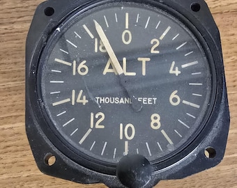 1967 Aerosonic A20-P-vliegtuighoogtemeter 0-20.000 ft FSN 6610-892-5560
