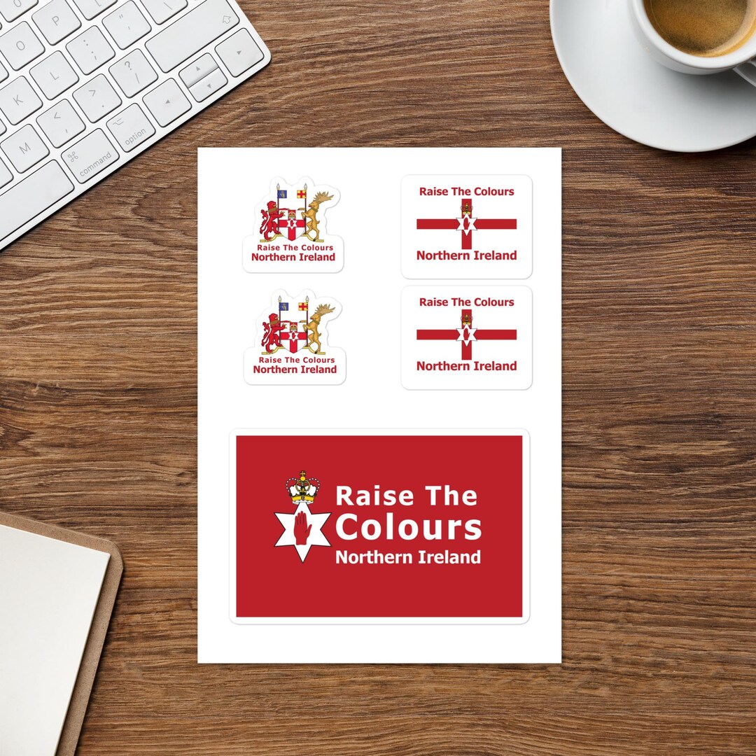 Sticker Sheet, Raise the Colours Northern Ireland - Etsy