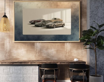 Poster di auto d'epoca / Arte automobilistica minimalista (download digitale)