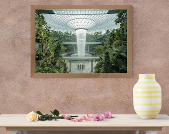 Stampa Jewel Changi Airport – Poster Singapore Rain Vortex (download digitale)