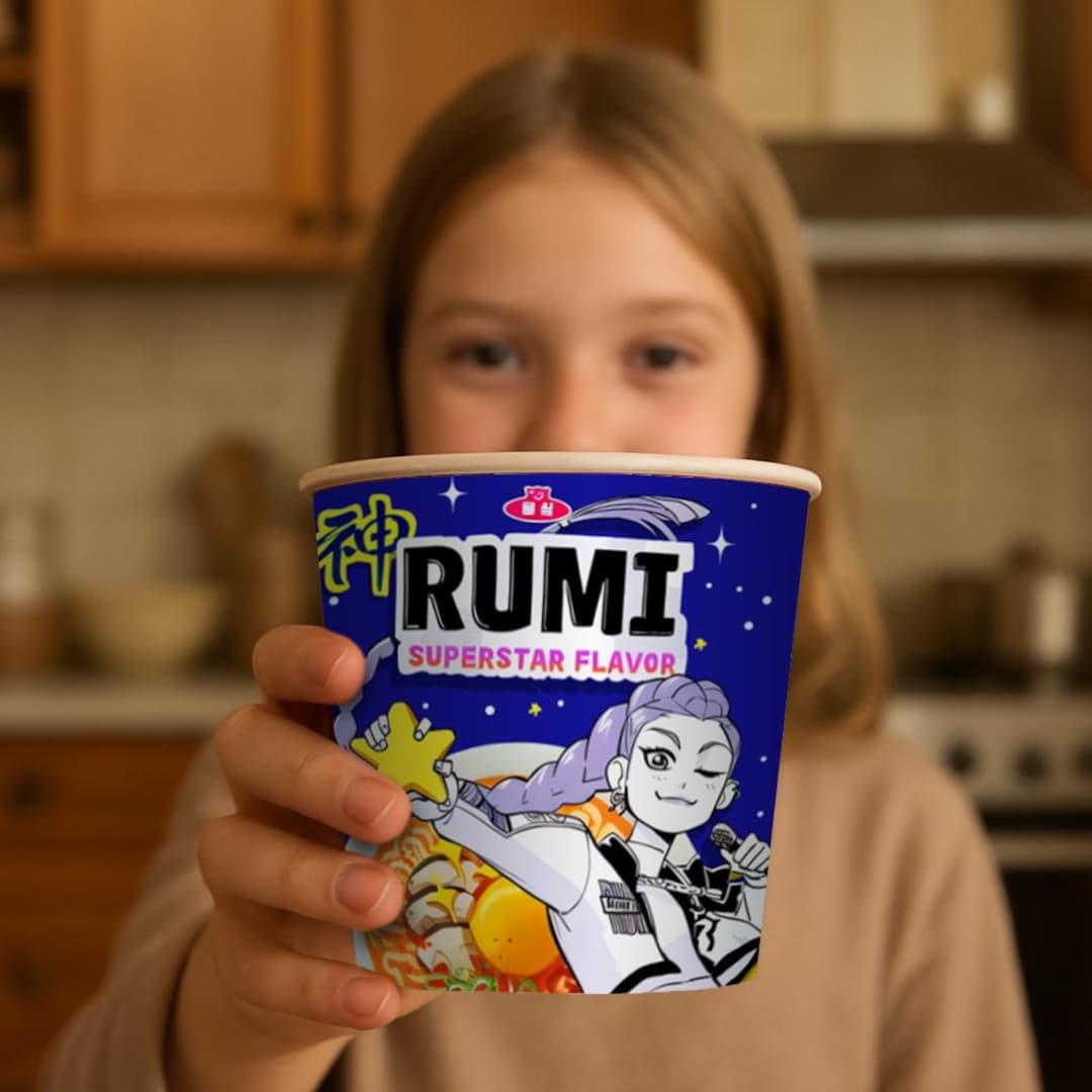 Rumi Cup Noodles Label Printable,kpop Demon Hunters Ramen