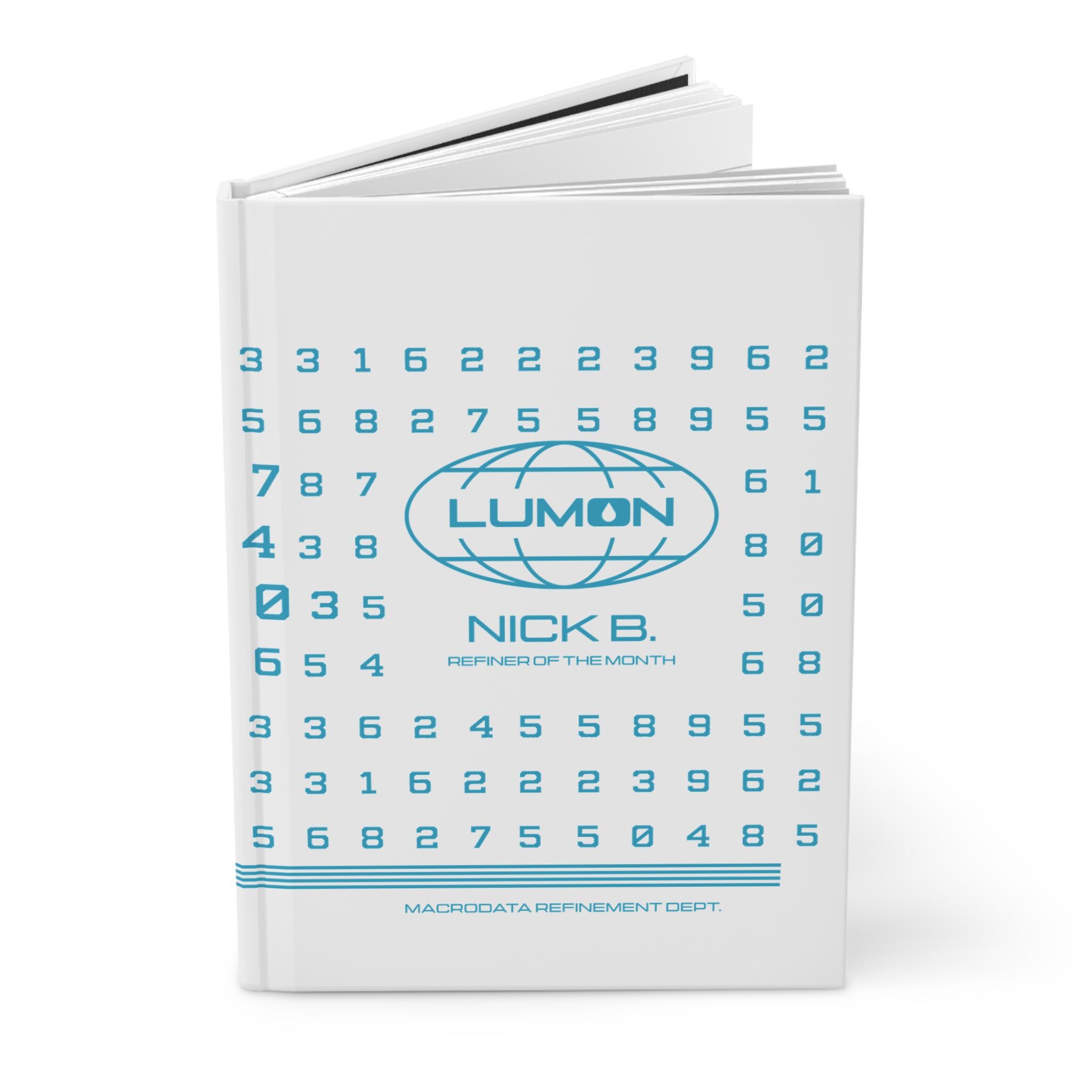 Custom Severance Hardcover Journal,lumon Logo Numeric Pattern | CUSTOM ...