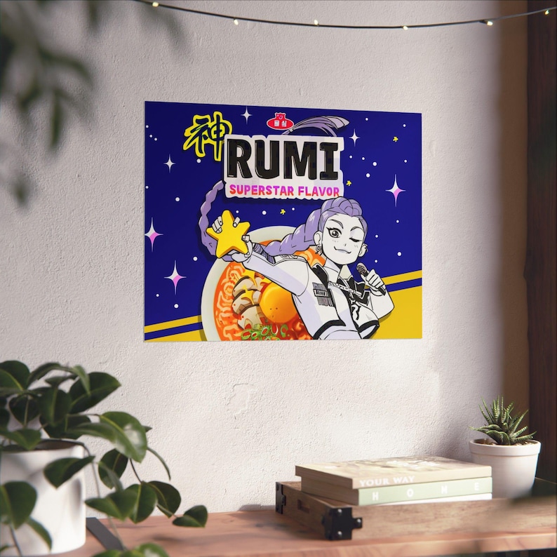 Póster de Rumi Kpop Idol, impresión artística del anime Demon Hunters imagen 5