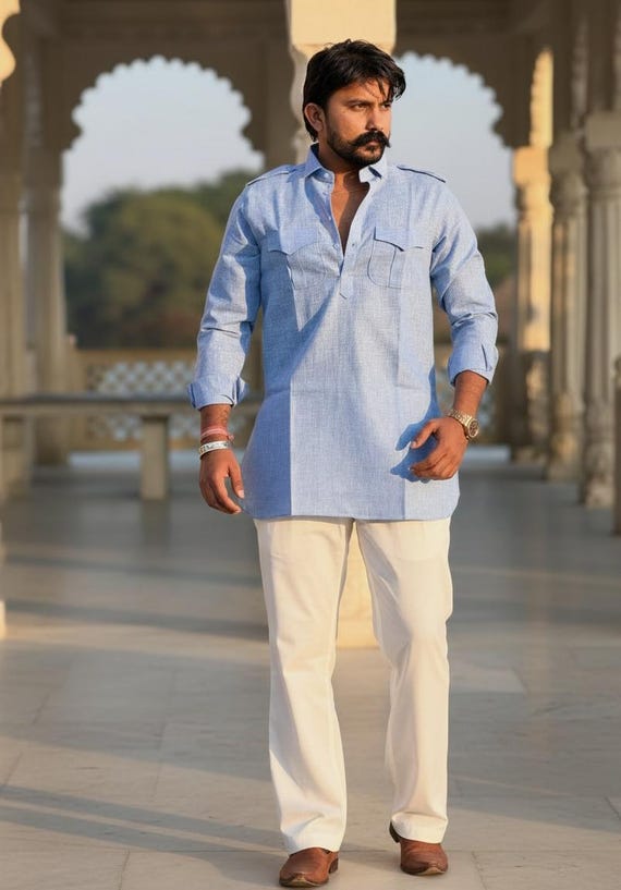 indian men's dressing styles casual Long Shirt White Pajama. | Premium Cotton Kurta-style Top | Handmade Tunic for Men | Daily Wear & Festive Wear Shirt Smart Width:Medium (M) petit wedding dress Ethereal Bohemian Fairy Dress