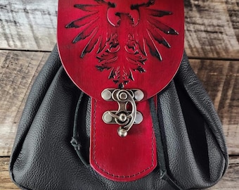 Customizable Large Sporran Design Leather Belt Bag / Pouch Medieval, Bushcraft, LARP, SCA, Costume, Ren Faire